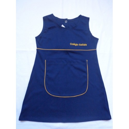 Vestido Azul Helanca Fria