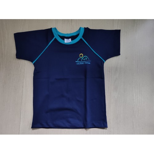 Camiseta Manga Curta Azul